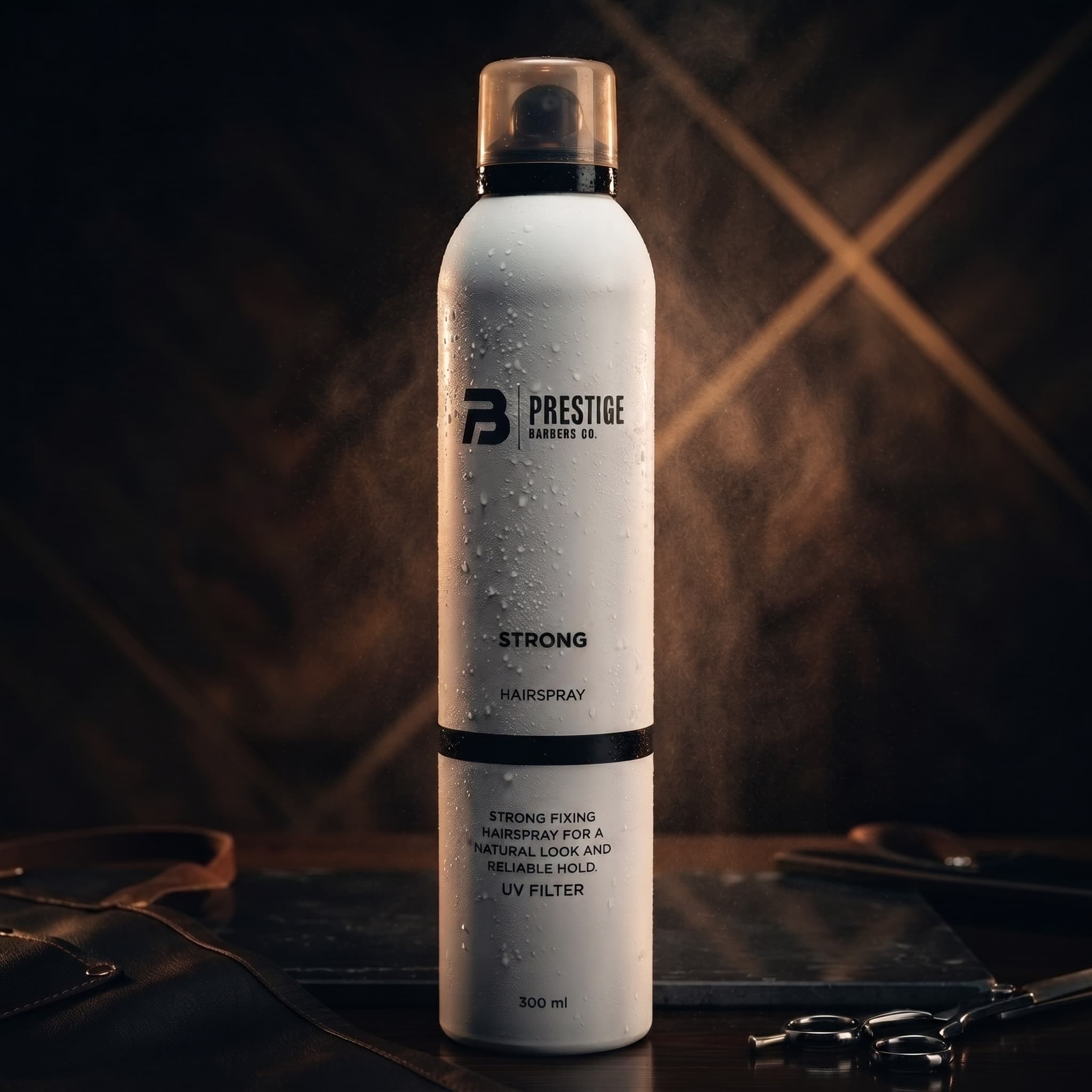 Strong Hairspray — Sterk fixerende spray met UV-filter. 300ml.